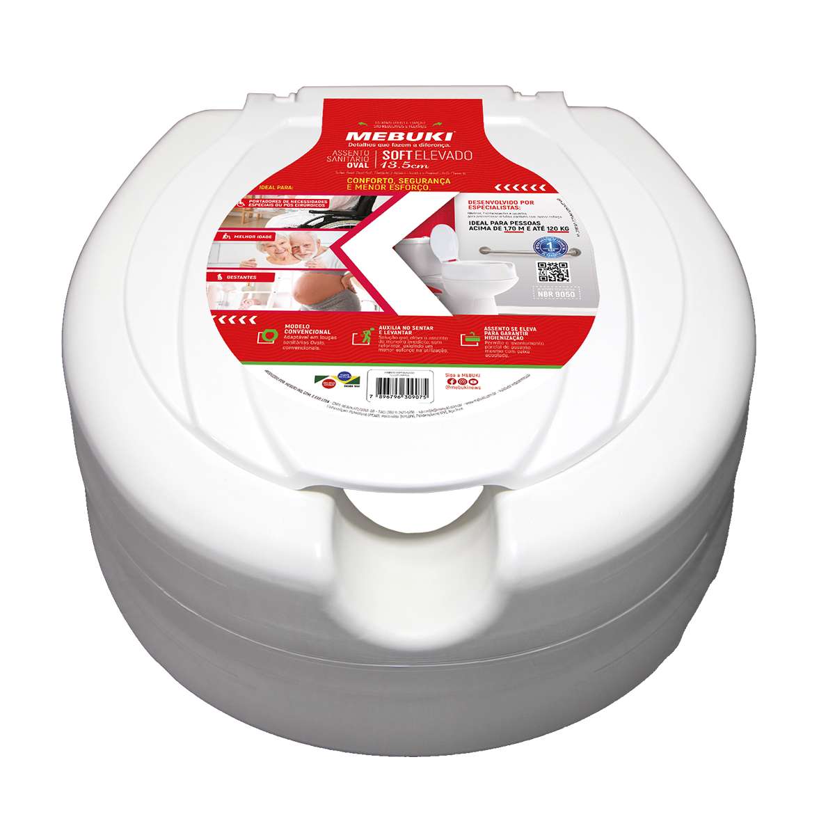 ASSENTO ELEVADO 13,5CM SOFT MEBUKI